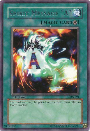 Spirit Message "A" [LON-091] Rare - POKÉ JEUX
