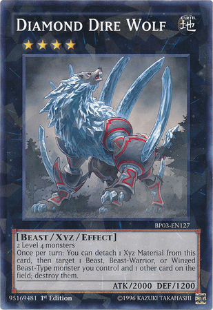 Diamond Dire Wolf [BP03-EN127] Shatterfoil Rare - POKÉ JEUX