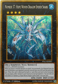 Number 37: Hope Woven Dragon Spider Shark [PGL3-EN007] Gold Secret Rare - POKÉ JEUX