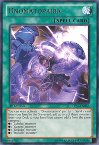 Onomatopaira [LVAL-EN067] Rare - POKÉ JEUX