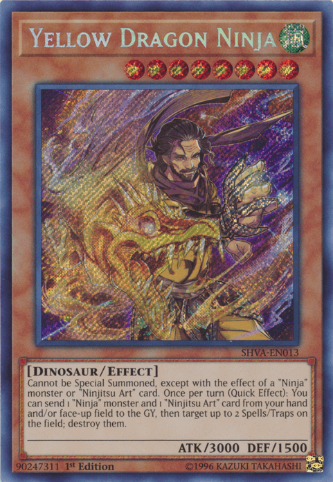 Yellow Dragon Ninja [SHVA-EN013] Secret Rare - POKÉ JEUX