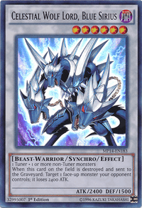 Celestial Wolf Lord, Blue Sirius [MP14-EN183] Ultra Rare - POKÉ JEUX