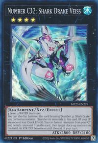 Number C32: Shark Drake Veiss [MP23-EN279] Super Rare - POKÉ JEUX