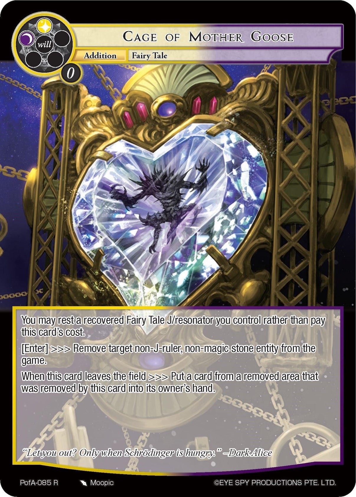 Cage of Mother Goose (PofA-085) [Alice Origin IV: Prologue of Attoractia] - POKÉ JEUX