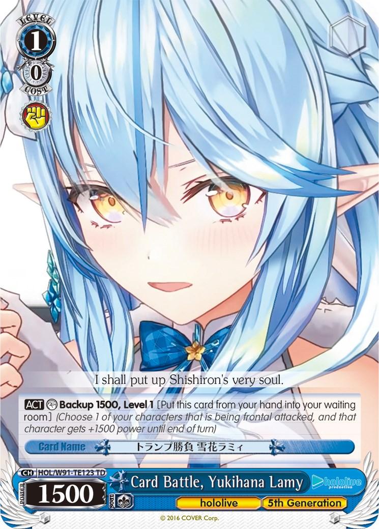 Card Battle, Yukihana Lamy (HOL/W91-TE123 TD) [hololive production] - POKÉ JEUX