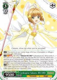 Cardcaptor Sakura: RECORD (CCS/WX01-034S SR) [Cardcaptor Sakura: Clear Card] - POKÉ JEUX