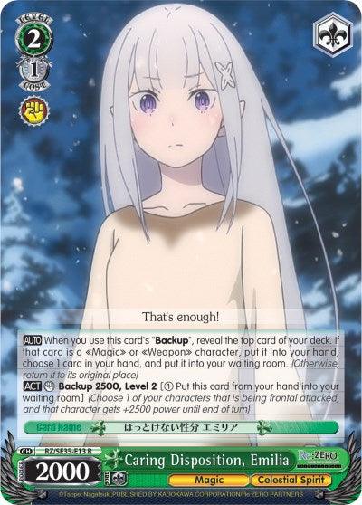 Caring Disposition, Emilia (RZ/SE35-E13 R) [Re:ZERO: The Frozen Bond] - POKÉ JEUX