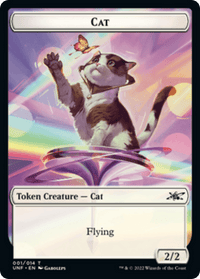 Cat // Treasure (12) Double-Sided Token [Unfinity Tokens] - POKÉ JEUX