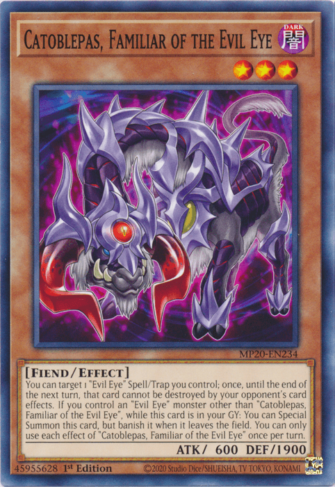 Catoblepas, Familiar of the Evil Eye [MP20-EN234] Common - POKÉ JEUX
