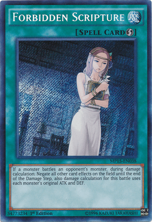 Forbidden Scripture [MP15-EN038] Secret Rare - POKÉ JEUX