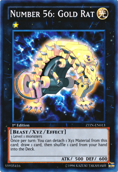 Number 56: Gold Rat [ZTIN-EN013] Super Rare - POKÉ JEUX