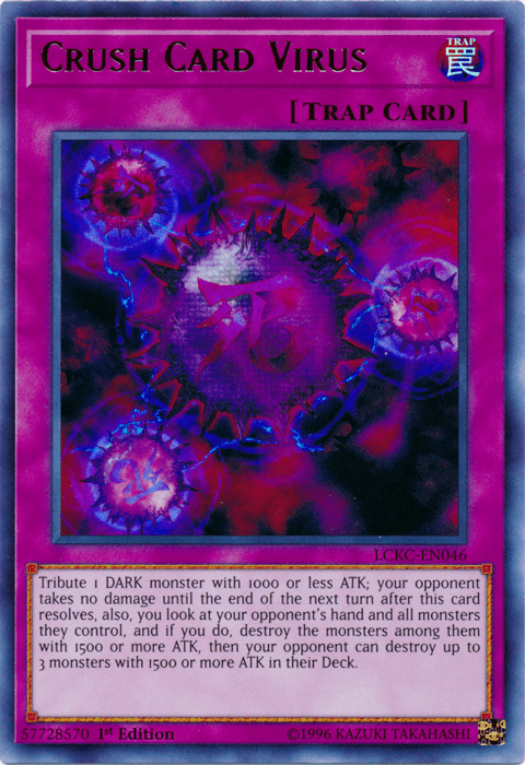 Crush Card Virus (Version 2) [LCKC-EN046] Ultra Rare - POKÉ JEUX