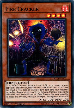 Fire Cracker [AC18-EN007] Super Rare - POKÉ JEUX