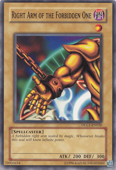 Right Arm of the Forbidden One [DLG1-EN020] Common - POKÉ JEUX