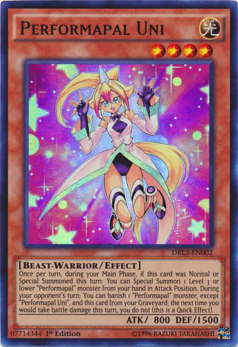 Performapal Uni [DRL3-EN002] Ultra Rare - POKÉ JEUX