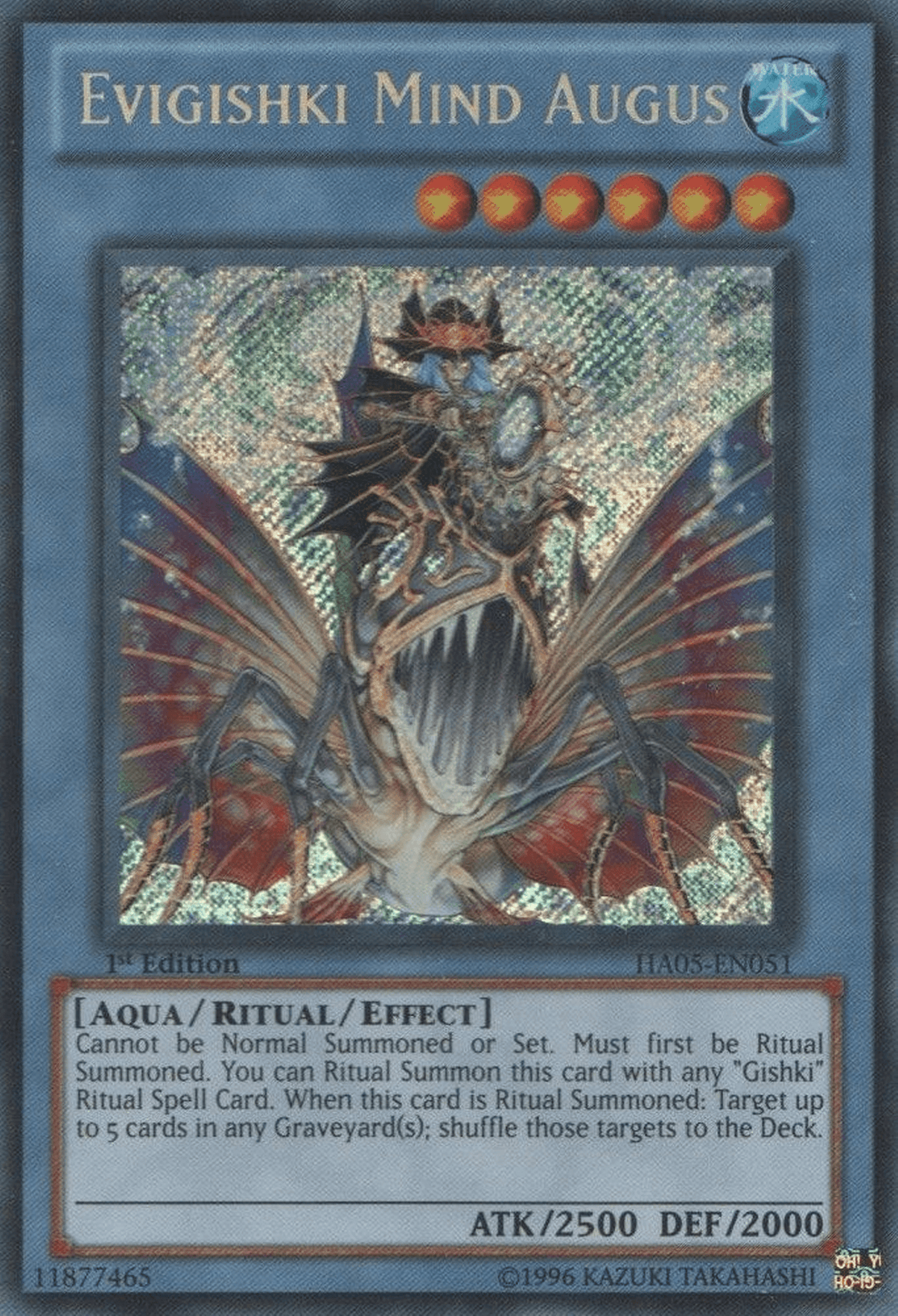 Evigishki Mind Augus [HA05-EN051] Secret Rare - POKÉ JEUX