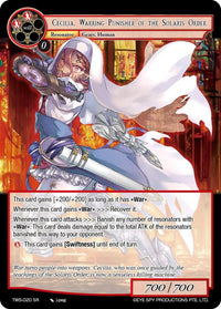Cecilia, Warring Punisher of the Solaris Order (TWS-020 SR) [The War of the Suns] - POKÉ JEUX