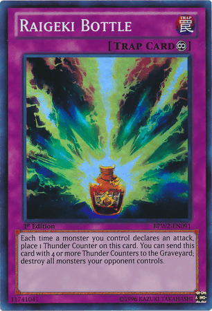 Raigeki Bottle [BPW2-EN091] Super Rare - POKÉ JEUX
