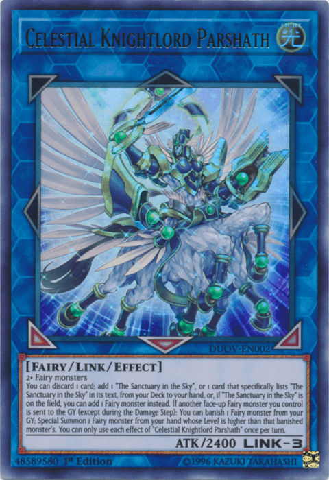 Celestial Knightlord Parshath [DUOV-EN002] Ultra Rare - POKÉ JEUX