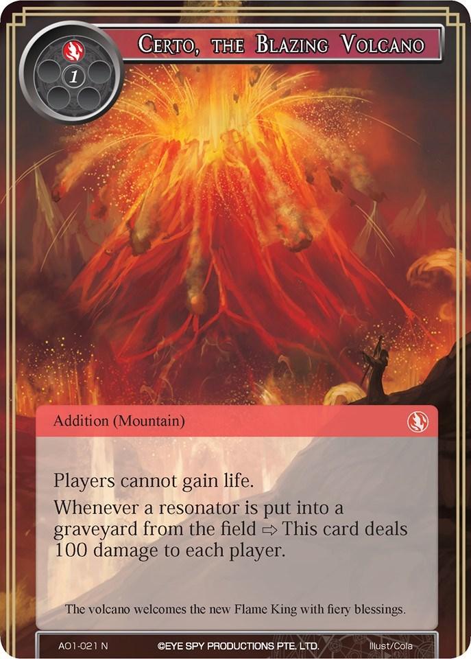 Certo, the Blazing Volcano (AO1-021) [Alice Origin] - POKÉ JEUX
