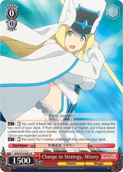 Change in Strategy, Misery (BFR/S78-E061 R) [BOFURI: I Don't Want to Get Hurt, so I'll Max Out My Defense] - POKÉ JEUX
