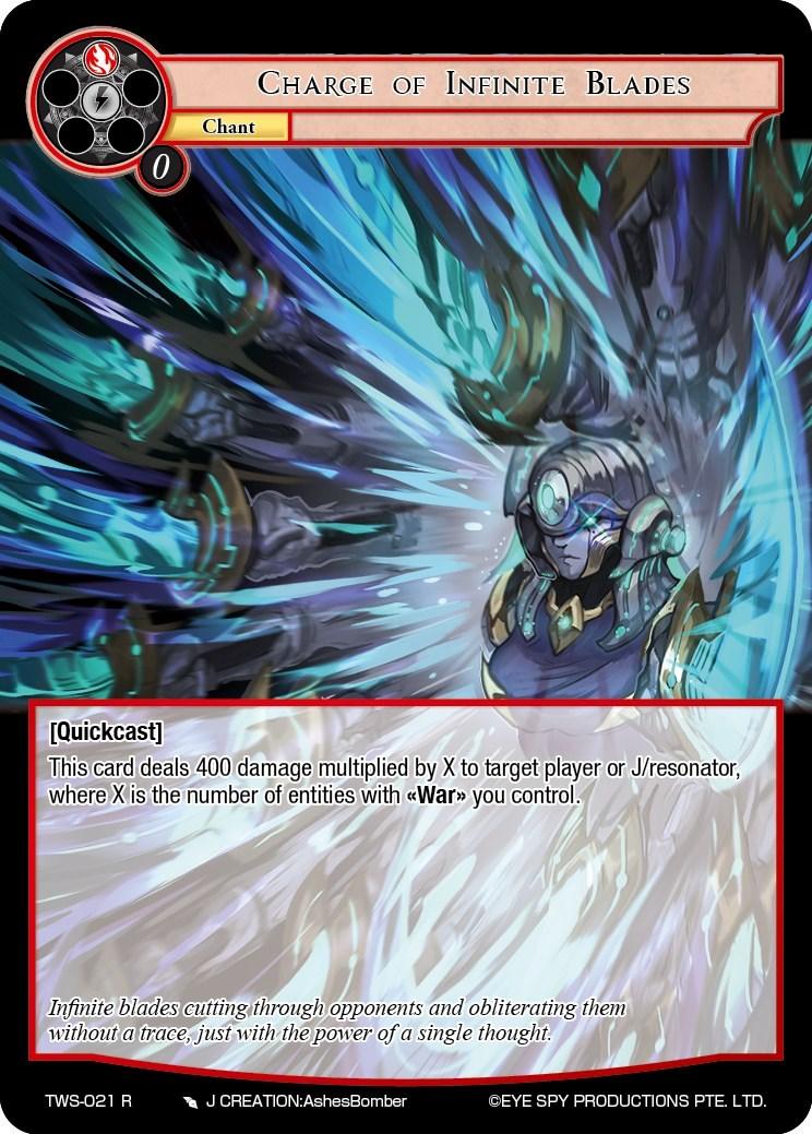 Charge of Infinite Blades (TWS-021 R) [The War of the Suns] - POKÉ JEUX
