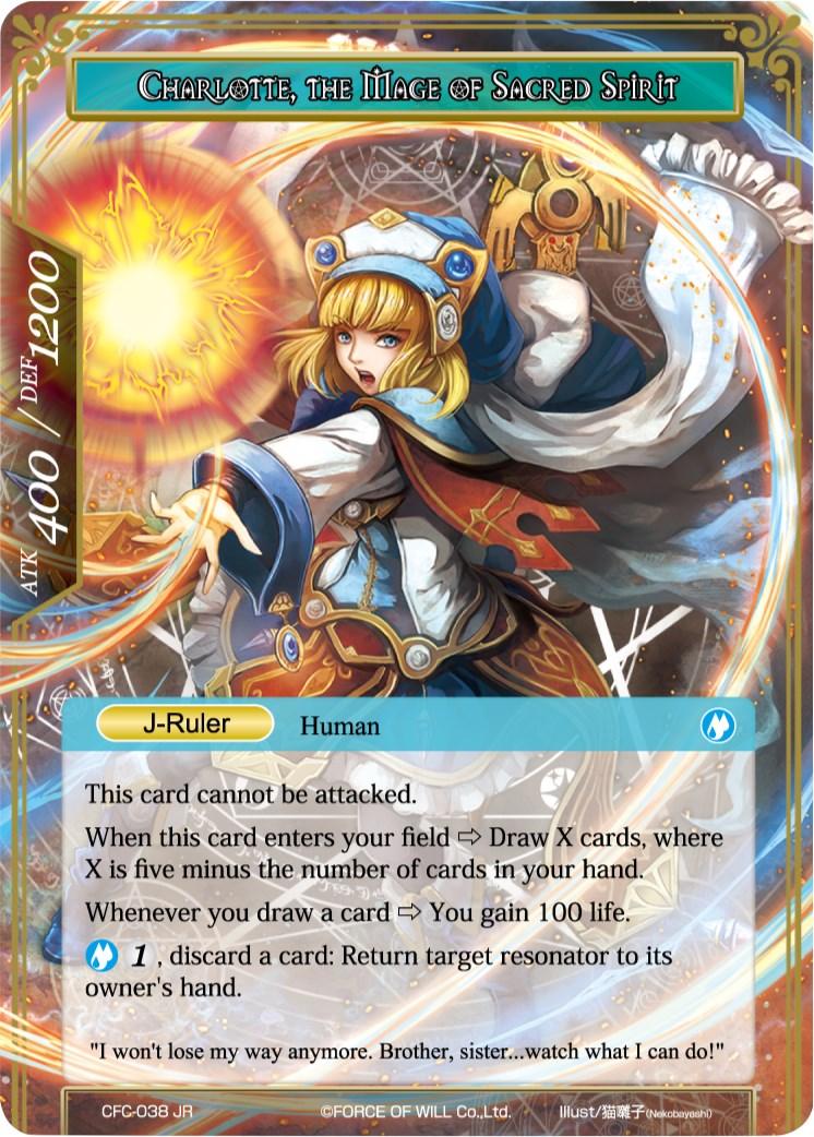 Charlotte, Determined Girl // Charlotte, the Mage of Sacred Spirit (Textured Foil) (CFC-038/JR) [Curse of the Frozen Casket] - POKÉ JEUX