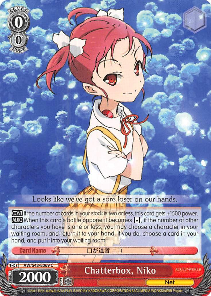Chatterbox, Niko (AW/S43-E069 C) [Accel World -Infinite Burst-] - POKÉ JEUX