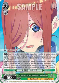 Checking Out the Competition? Miku Nakano (5HY/W101-E038 C) [The Quintessential Quintuplets Movie] - POKÉ JEUX