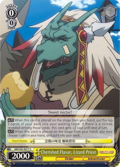 Cherished Flavor, Lizard Priest (GBS/S63-E017 C) [Goblin Slayer] - POKÉ JEUX