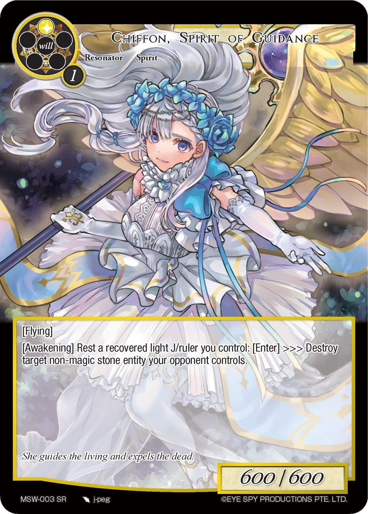 Chiffon, Spirit of Guidance (MSW-003) [The Magic Stone War - Zero] - POKÉ JEUX