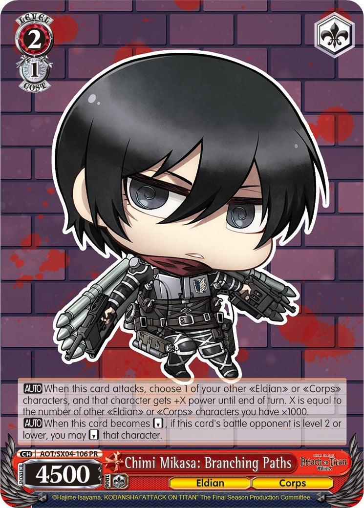 Chimi Mikasa: Branching Paths (Foil) [Attack On Titan: Final Season] - POKÉ JEUX