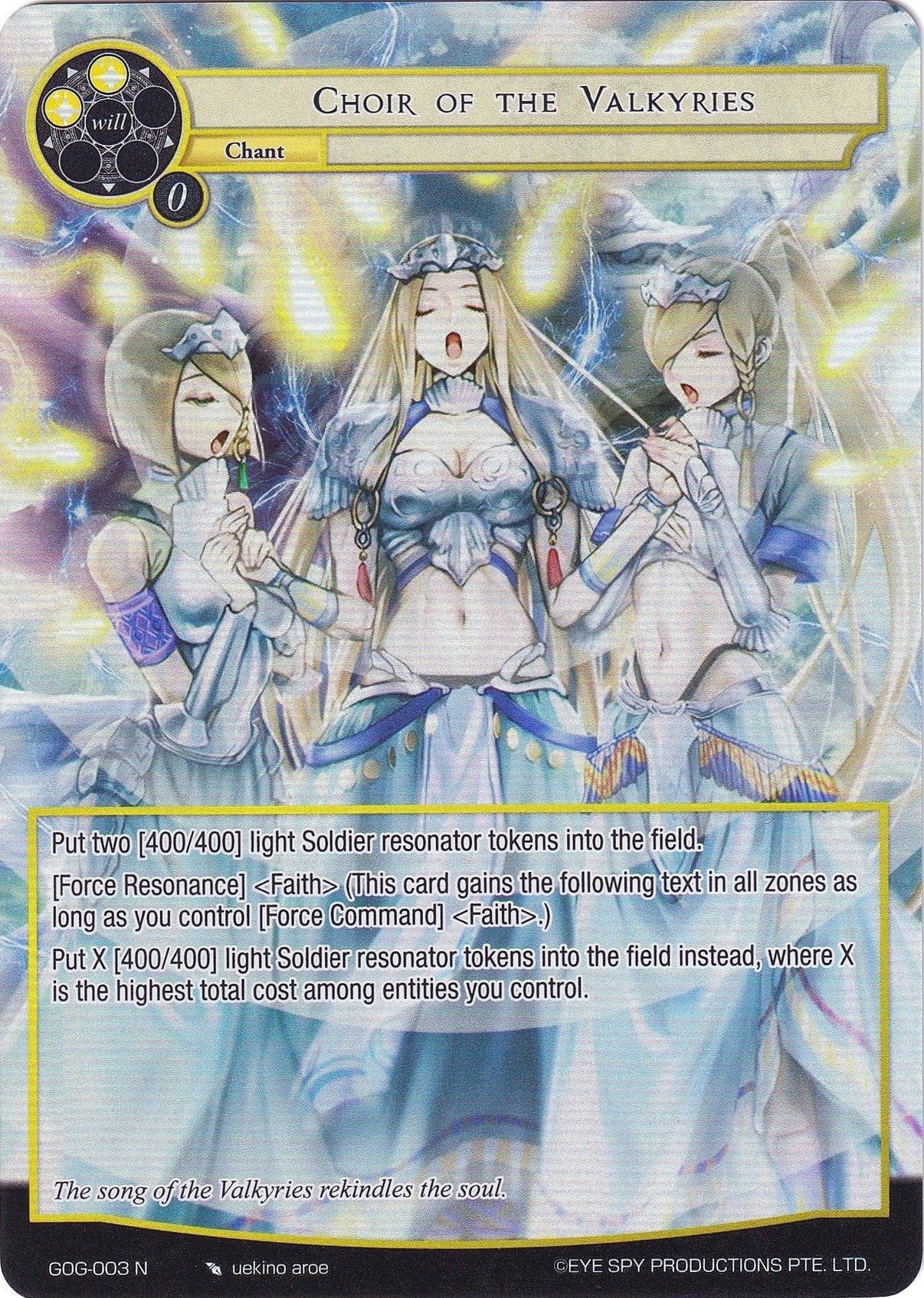 Choir of the Valkyries (Full Art) (GOG-003) [Game of Gods] - POKÉ JEUX