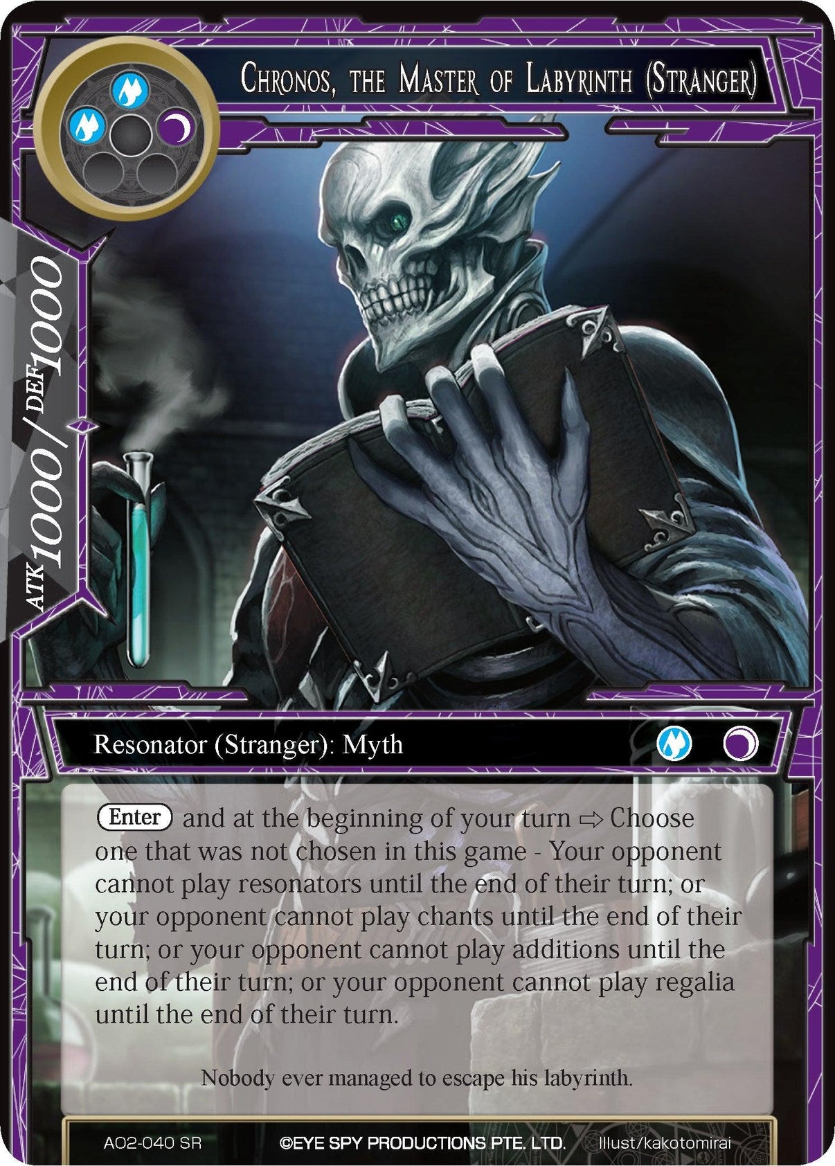 Chronos, the Master of Labyrinth (Stranger) (AO2-040) [Alice Origin II] - POKÉ JEUX