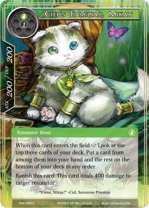 Ciel's Familiar, Mikay (ADK-089) [Advent of the Demon King] - POKÉ JEUX