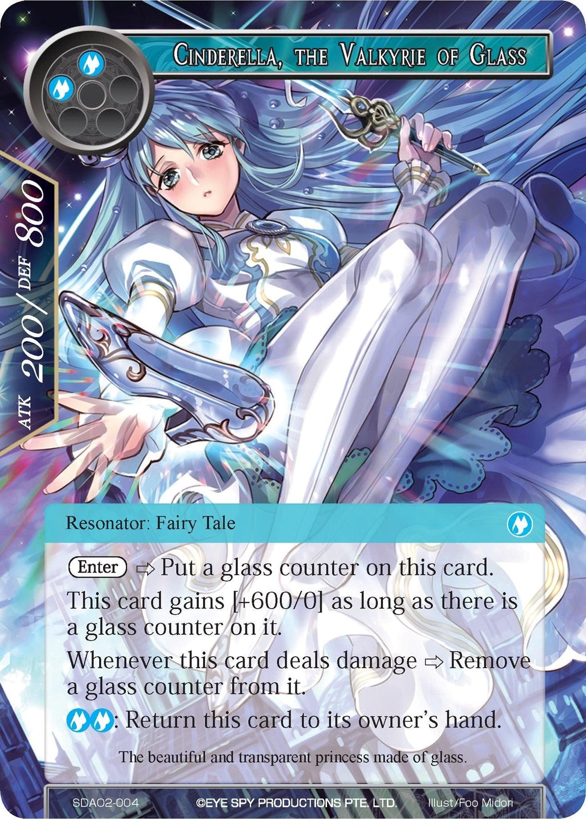 Cinderella, the Valkyrie of Glass (SDAO2-004) [Alice Origin II Starter Deck] - POKÉ JEUX