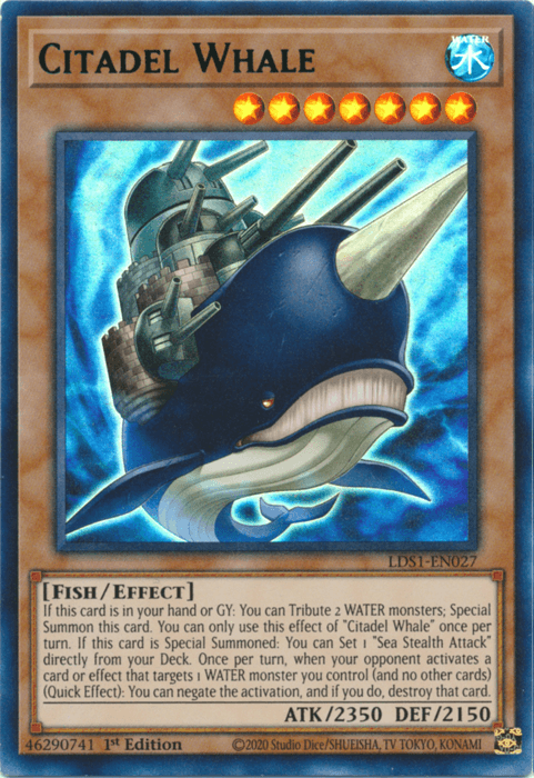 Citadel Whale (Green) [LDS1-EN027] Ultra Rare - POKÉ JEUX