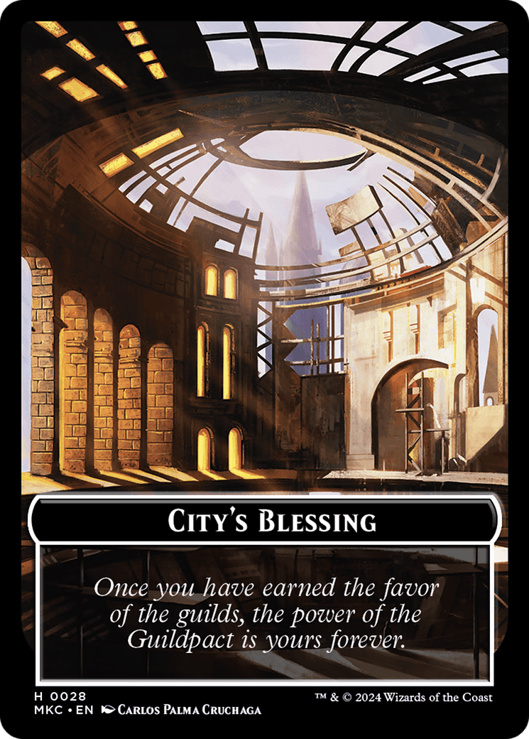 City's Blessing // Human Soldier Double-Sided Token [Murders at Karlov Manor Commander Tokens] - POKÉ JEUX