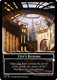 City's Blessing // Human Soldier Double-Sided Token [Murders at Karlov Manor Commander Tokens] - POKÉ JEUX