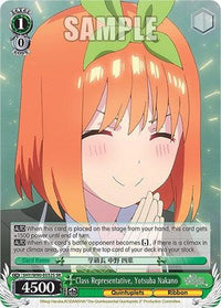 Class Representative, Yotsuba Nakano (5HY/W90-E032S SR) [The Quintessential Quintuplets 2] - POKÉ JEUX