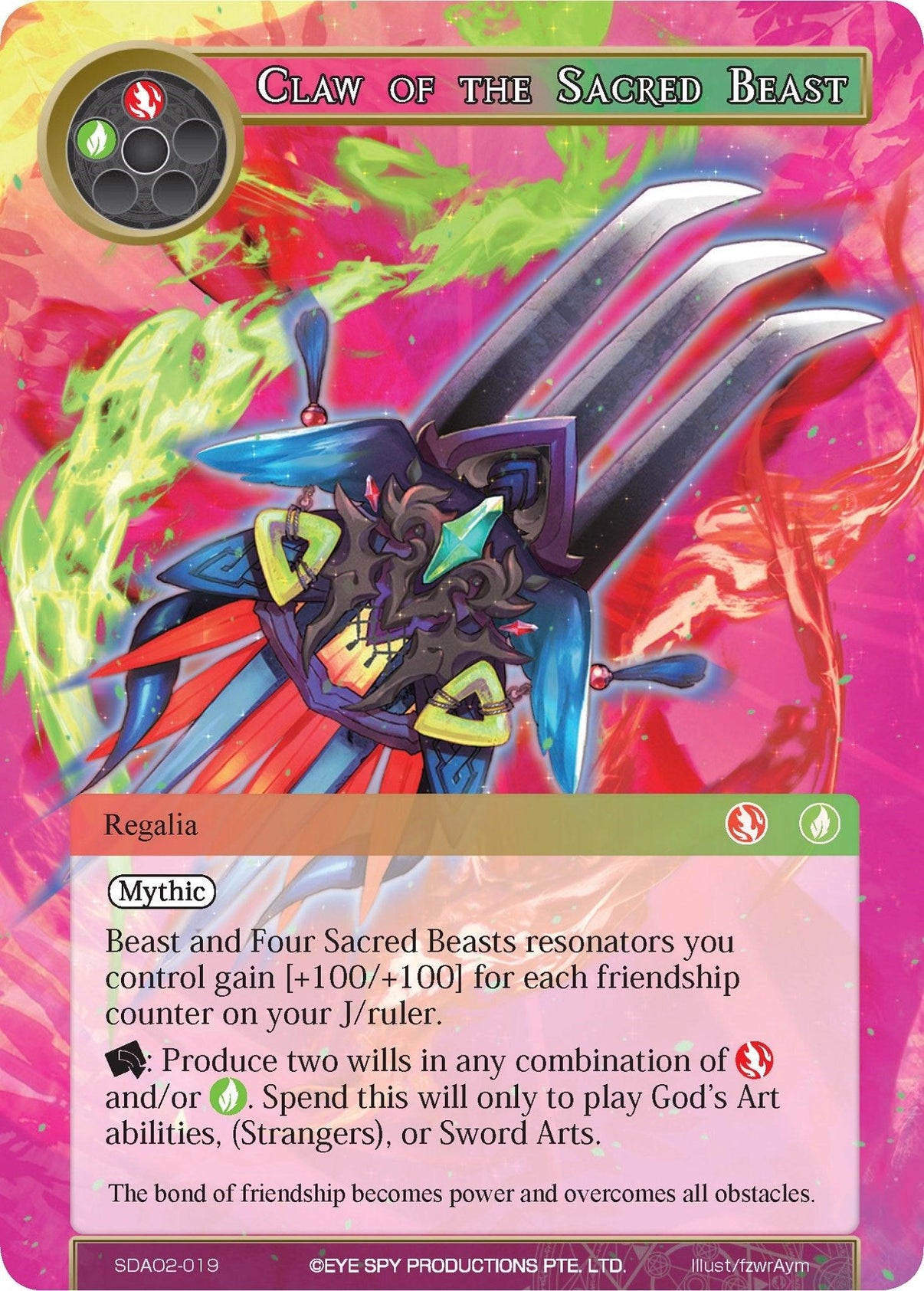 Claw of the Sacred Beast (SDAO2-019) [Alice Origin II Starter Deck] - POKÉ JEUX