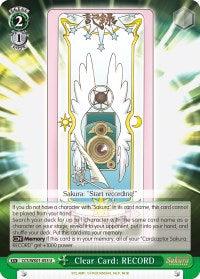 Clear Card: RECORD (CCS/WX01-053 U) [Cardcaptor Sakura: Clear Card] - POKÉ JEUX