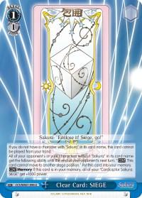 Clear Card: SIEGE (CCS/WX01-096 U) [Cardcaptor Sakura: Clear Card] - POKÉ JEUX
