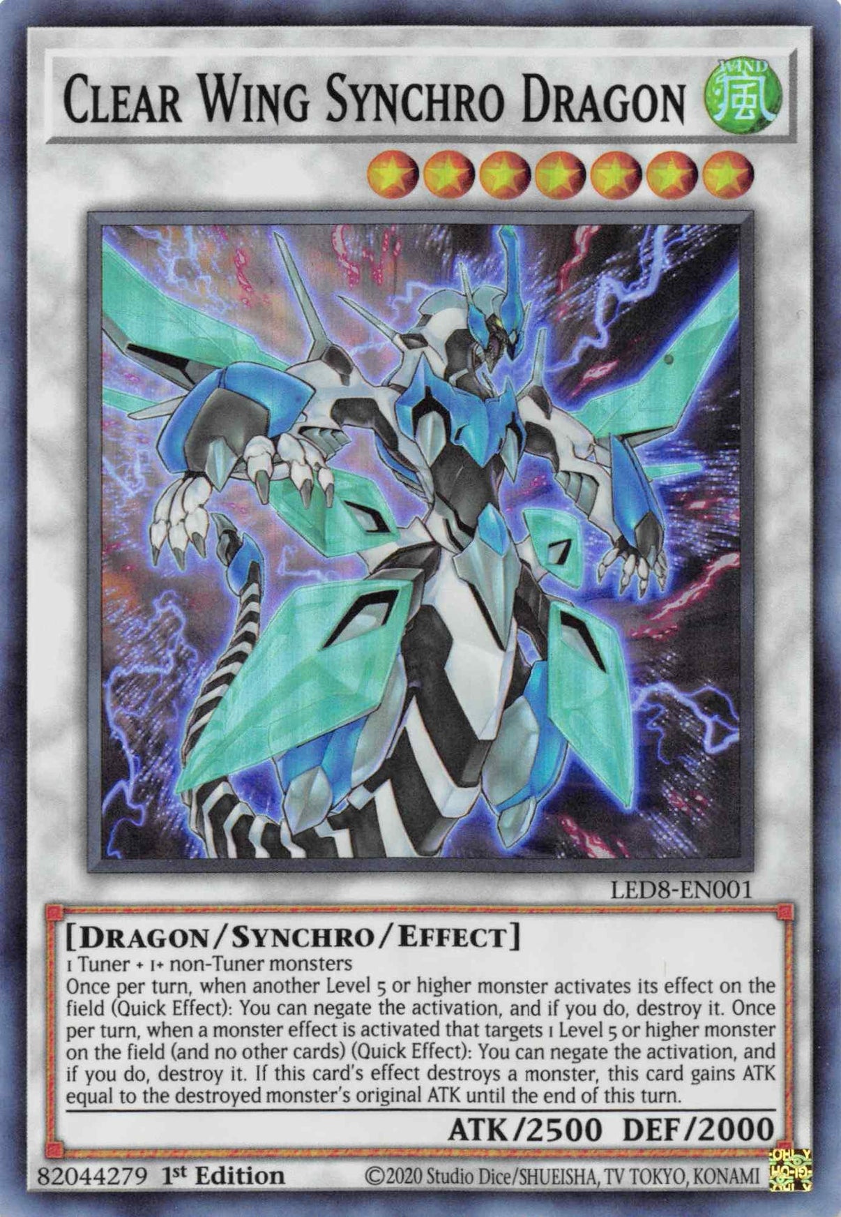 Clear Wing Synchro Dragon [LED8-EN001] Super Rare - POKÉ JEUX