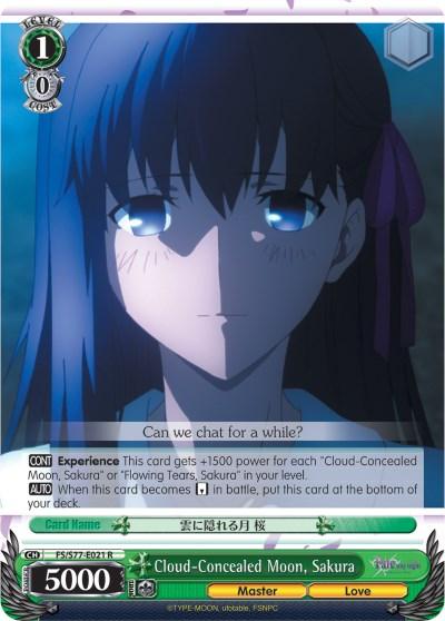 Cloud-Concealed Moon, Sakura (FS/S77-E021 R) [Fate/Stay Night [Heaven's Feel] Vol.2] - POKÉ JEUX