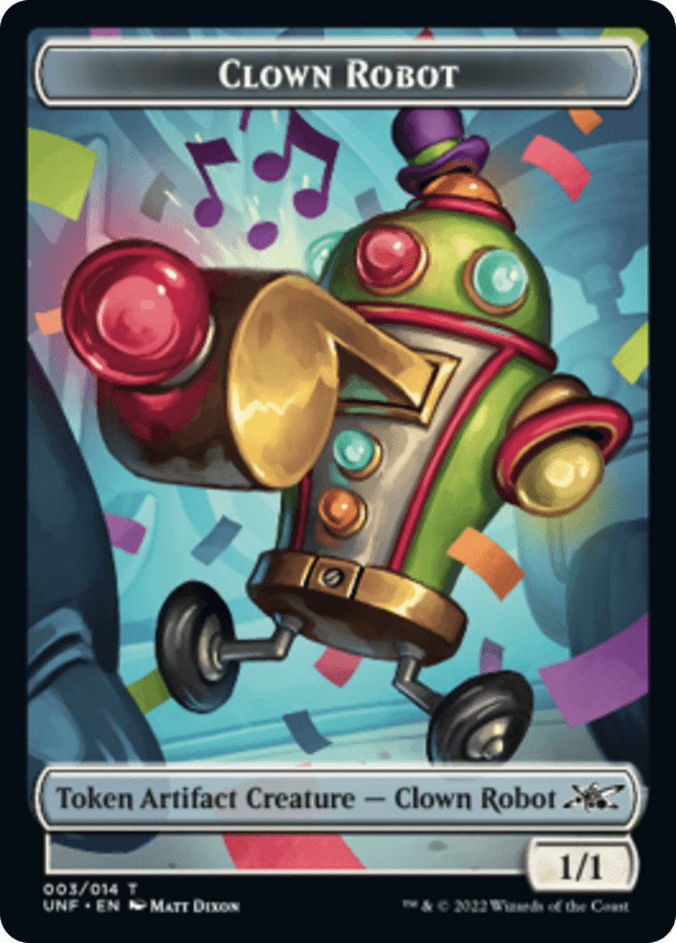 Clown Robot (003) // Balloon Double-Sided Token [Unfinity Tokens] - POKÉ JEUX