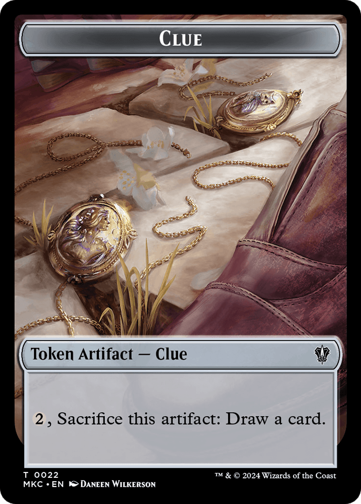 Clue // Food Double-Sided Token [Murders at Karlov Manor Commander Tokens] - POKÉ JEUX