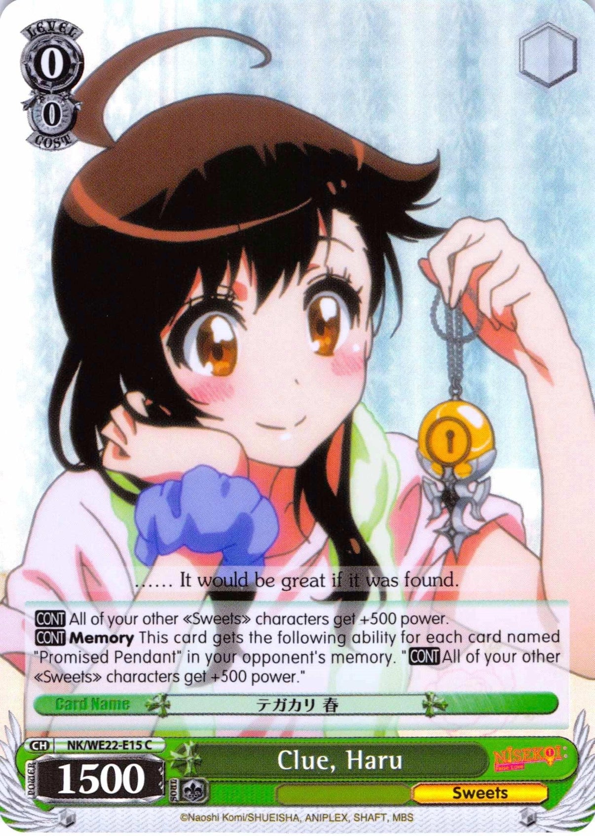 Clue, Haru (NK/WE22-E15) (Parallel Foil) [NISEKOI Extra Booster] - POKÉ JEUX