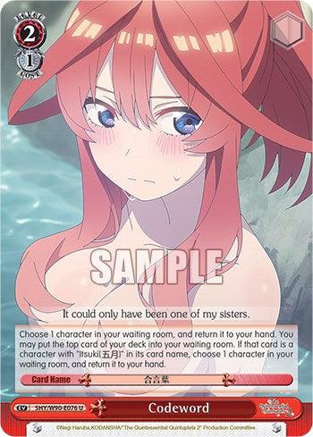 Codeword (5HY/W90-E076 U) [The Quintessential Quintuplets 2] - POKÉ JEUX