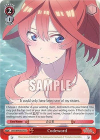 Codeword (5HY/W90-E076 U) [The Quintessential Quintuplets 2] - POKÉ JEUX